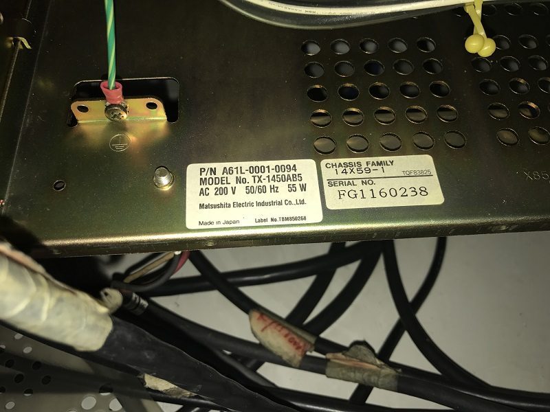 A61L-0001-0094 Original CRT Label TX-1450