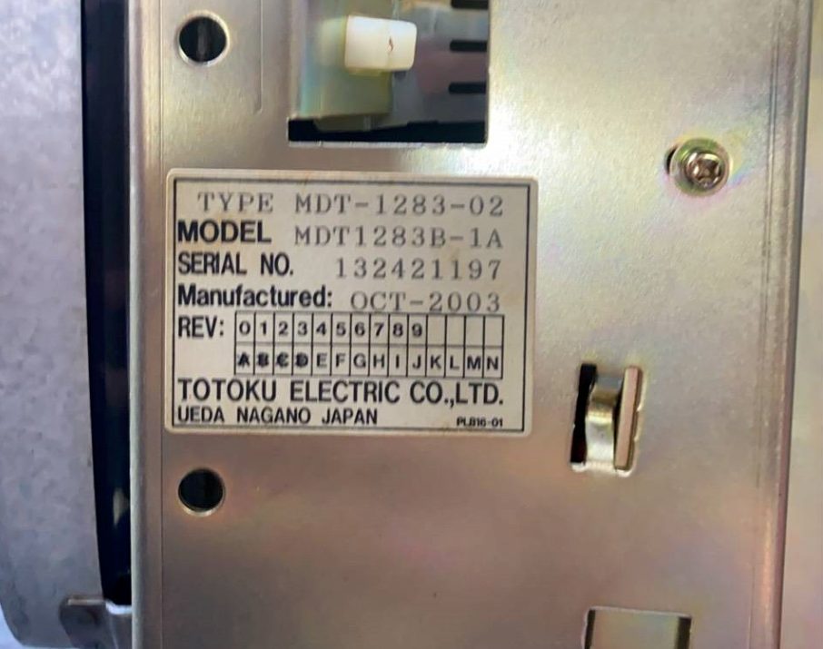 MDT-1283B CRT标签