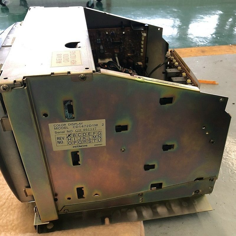 Mazak CD1472-D1M CRT label and model identification
