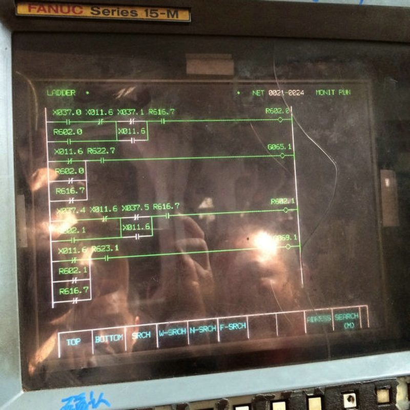 FANUC A61L-0001-0074 14-inch CRT LCD upgrade installation effect