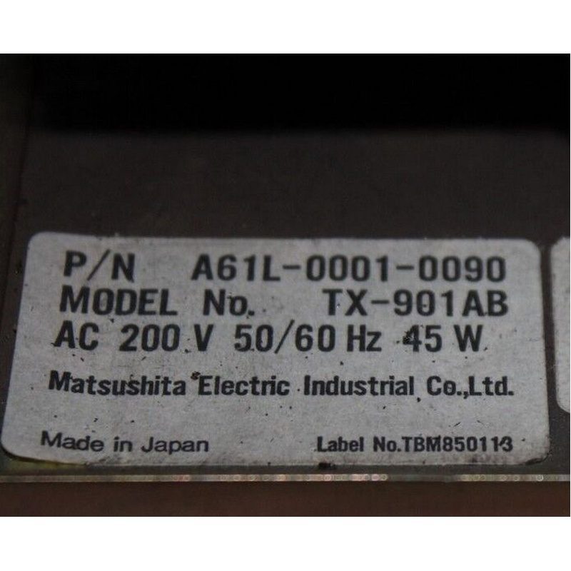 FANUC A61L-0001-0090 9-inch CRT product label