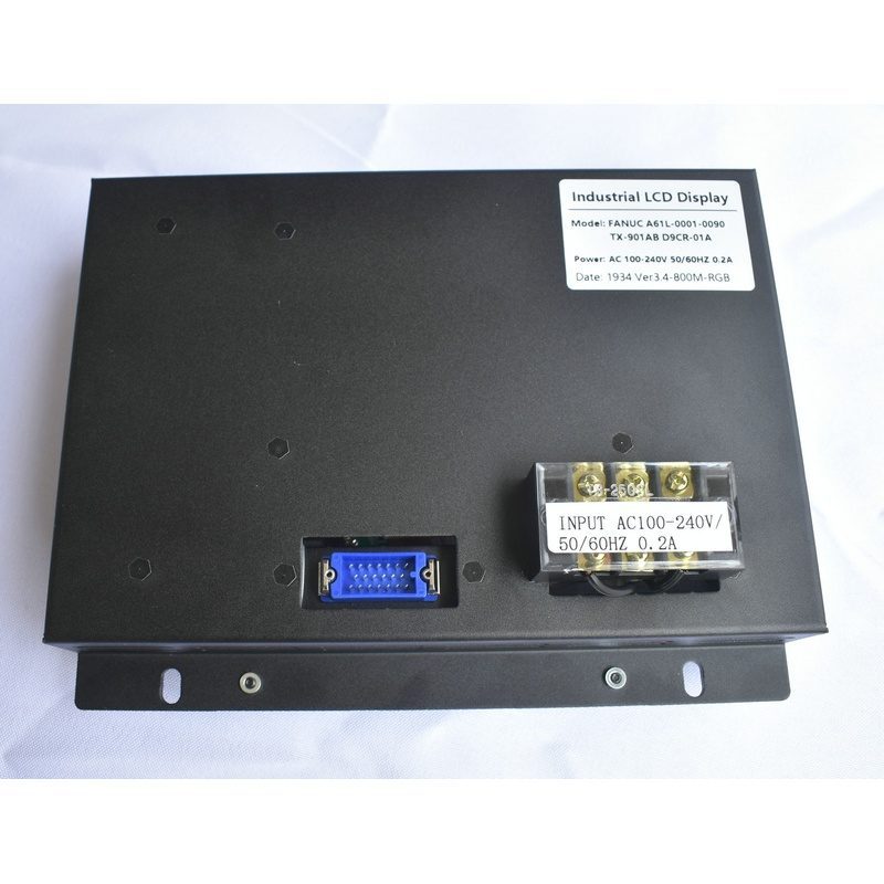FANUC A61L-0001-0090 9-inch CRT LCD replacement panel - back view